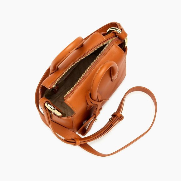 NWT J. Crew Harper Mini Satchel in Italian Leather - Picture 4 of 7